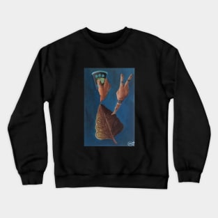 Hands out of Leaf Crewneck Sweatshirt